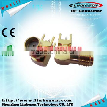 wholesaler sma female crimp right angle connector