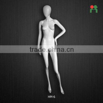 fashion female mannequin plus size for diaplay mannequin with egg head oem female foot dummy doll HM-6 for display