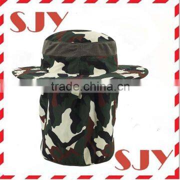 Wide Brim Camouflage Hat Summer Fishing Sun Hat photo-3