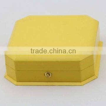 Custom Luxury Jewelry Box Packaing With Satin Lining in Yellow photo-2