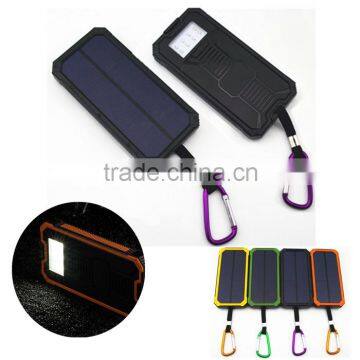 8000 to 10000mah full capacity portable cellphone solar charger for mobile cell phone