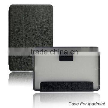 China custom pu wallet case for ipad mini