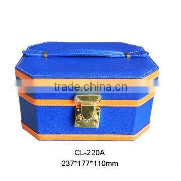 CL-220AHand-made luxury leather jewelry case