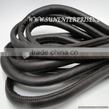 Round Leather Cords - Dark Grey 10 mm