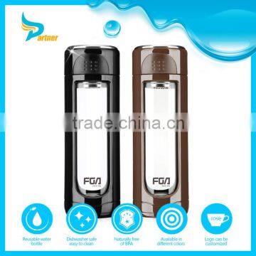 Unique Water Bottles for Sports Color BPA Free Subzero Glass Water Bottle