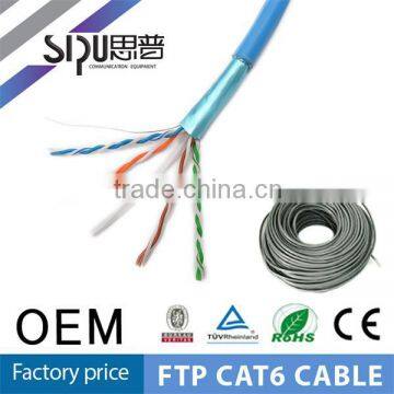 SIPU high quality ftp cat6 network cable wholesale 305m fluke cat6 ftp lan cable best ftp cable cat6 price