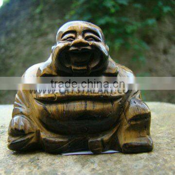 Tiger eye Happy Buddha