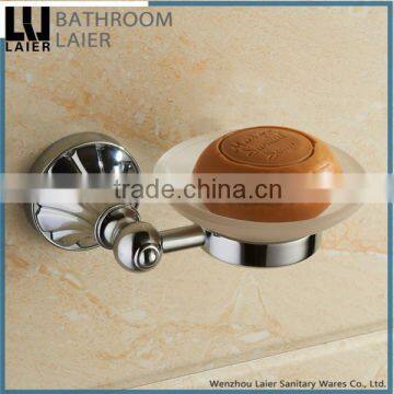 Hotel Style Zinc Alloy Chrome Finishing Bathroom Accessories Wall Mounted Soap Dish holder