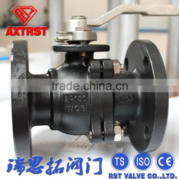 Wenzhou 2PC ASME/API WCB Flange Floating Ball Valve