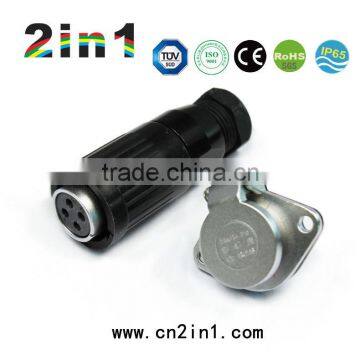 Hot Sale 4pin LED Aviation Circular Molded Waterproof Connectors, IP65 Rating,High Quality Waterproof Connectors