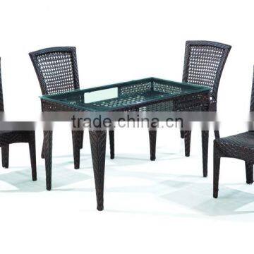 High Quality Wholesale Dinning Room Rattan Wicker Furniture Rattan Wicker Chair and Table