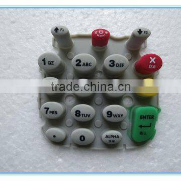 New special soft touch silicon keypad for pos terminal,OEM is welcome