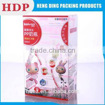 Soft crease line clear pvc packaging box