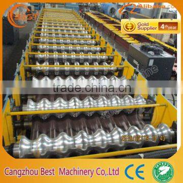 Metal Glazed Roofing Tile Roll Forming Machine photo-3