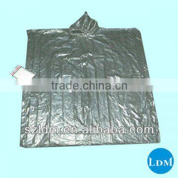 Hot Item Stylish Plastic Custom Rain Poncho