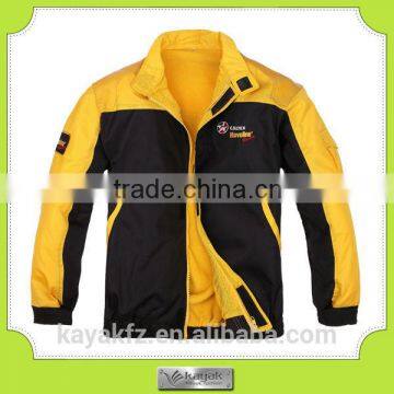 customized high quality racing gray sports jacket for man