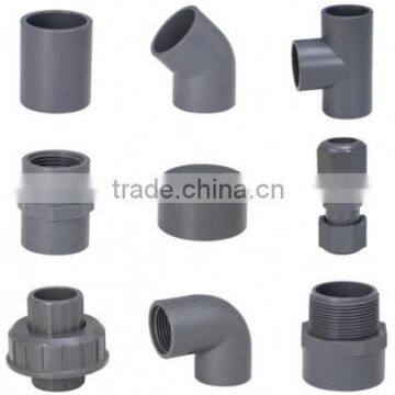 Hot sale pvc plastic tube fitting upvc pipe fitting price