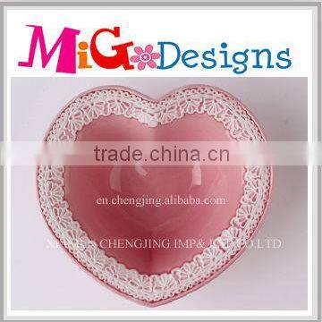 OEM craft manufacturer wholesale lovely gifts heart shape dinner plates for weddings