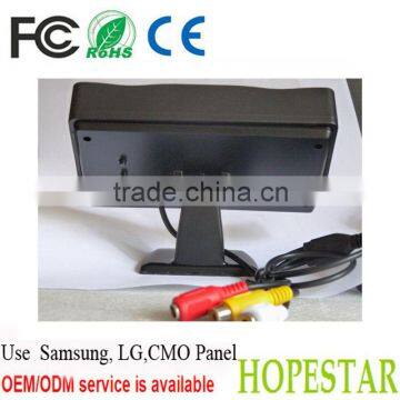 Vesa Desktop Black Color Dc12v 4.3inch 16:9 Car Back Seat Lcd Monitor photo-4