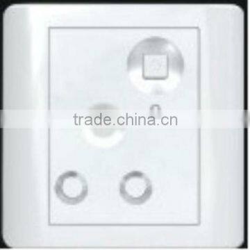 13A 1Gang 3round pin switched socket with LED CXA15001 wall switch socket outlet