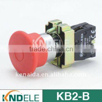 40mm mushroom waterproof emergency stop push button switch,XB2-BC