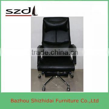 black luxury office reclining chair with footrest chairs & recliners design SD-5128