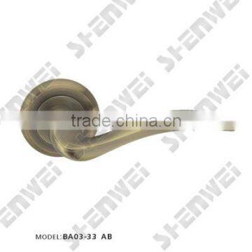 BA03-33 AB door handle on rose