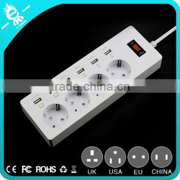 2016 New Electric Socket Surge Protector Retractable Smart 6 Usb Power Strip photo-3