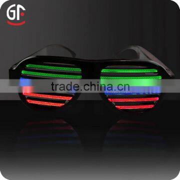 New Products Black Color Sound Activated Sunglasses Led Light