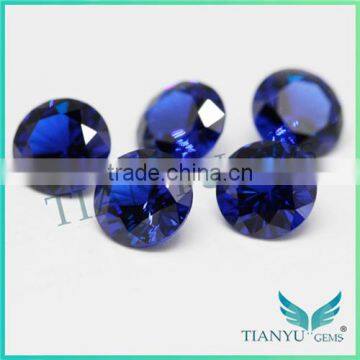 5mm Round Brilliant Cut Loose 114# Blue Wholesale Nano Spinel Beads Gemstone photo-4