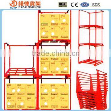 Warehouse tire storage stacking fold rack