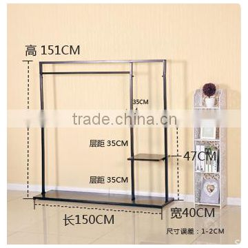 Custom mens ladies shop standing clothes rack,garment racking