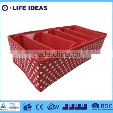 fabric polyester spots printing clothes storage box small red