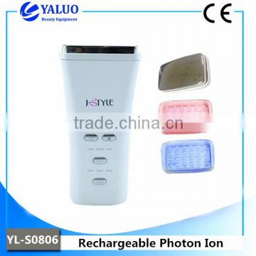 2016 YALO Photon Ion Rechargeable beauty machine with ce