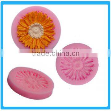 Online Shopping New Fashion Sunflowers Turn Sugar Silicone Embossing Mold photo-2