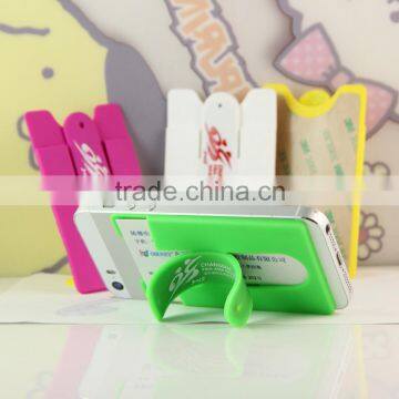 New design phone silicone card holder wallet, Sticky Wallet Silicone Smart Wallet, Mobile Phone Silicone Card Holder