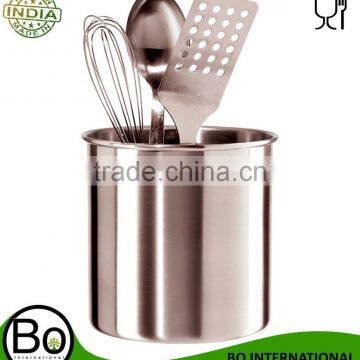 Stainless Steel Kitchen Utensil Tool Caddy Holder 7x7inch 18x18cm Large