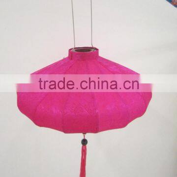 Pink silk lantern made in Vietnam for decoration, high quality handicraft products