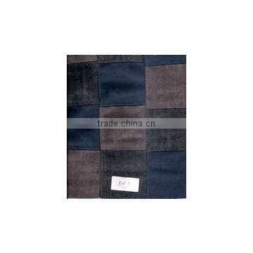 100% merino wool knit patchwork fabric