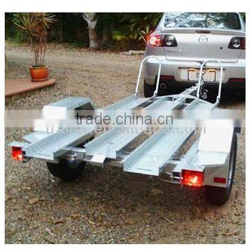 3 bikes load motorcycles trailer car trailer