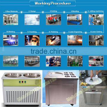 Cold Stone Marble Slab Top Fry Ice Cream Machine / Fried Ice Cream photo-6