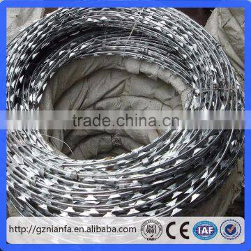 Stainless Steel Razor Barbed Wire/Galvanized Razor Barbed Wire/Barbed Wire(Guangzhou Factory)