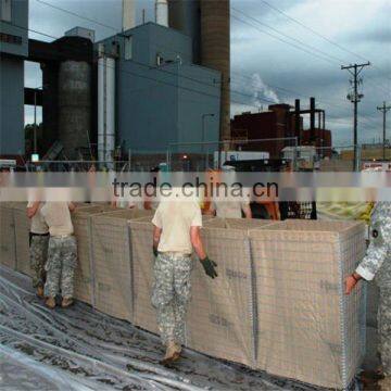 U.S. Soldiers and Afghan soldiers provide security Hesco Bastion Barrier