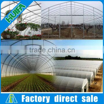 Eco Friendly single span industry greenhouse tunnel with film-roolling system for large farmland