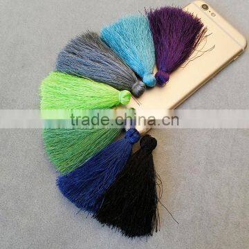 Iphone decorative strap charm China cellphone accessories tiny tassel fringe