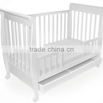 EN716 Certified Multifunctional Solid Wooden Baby Cot Bed photo-5