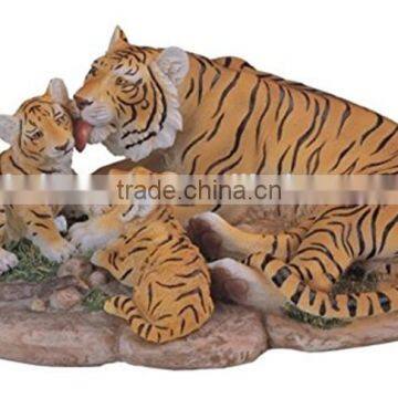 Personalized Handmade Color Painted Decorative Resin Small Tiger Figurines