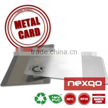 Customized metal business card