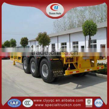 2015 China 40 Ton Container Flatbed Semi Trailer photo-4