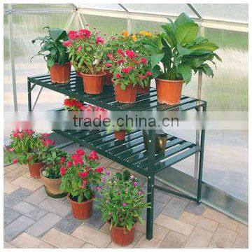 Greenhouse free standing metal flower shelf HX56 series